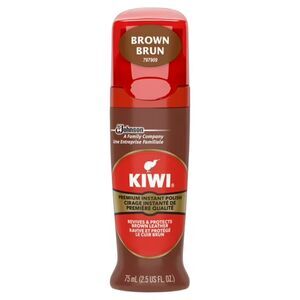 KIWI Premium Instant Polish Brown Leather 75 ml Revives & Protects NEW